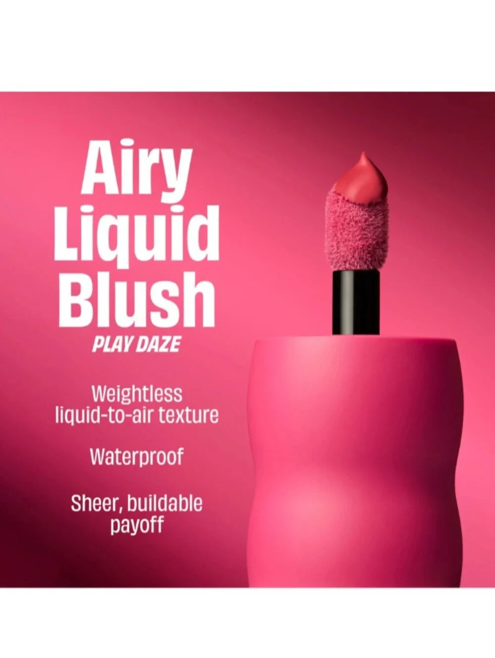 🎉2•$20/3•$28🎉 BENEFIT COSMETICS Play Daze Airy Liquid Blush In Willa